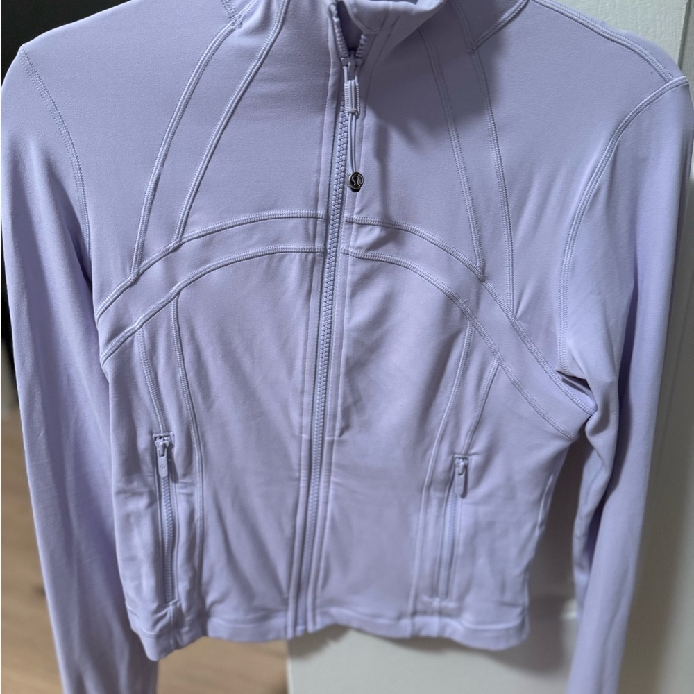 Lululemon Define Jacket Cropped Nulu Size 8 Lavender Frost